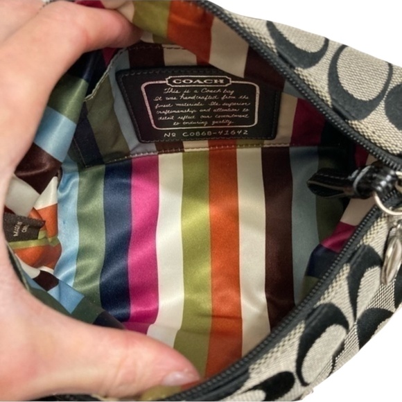 Coach 41642 RARE Y2K legacy collation black signature mini bag - Picture 2 of 13